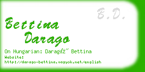 bettina darago business card